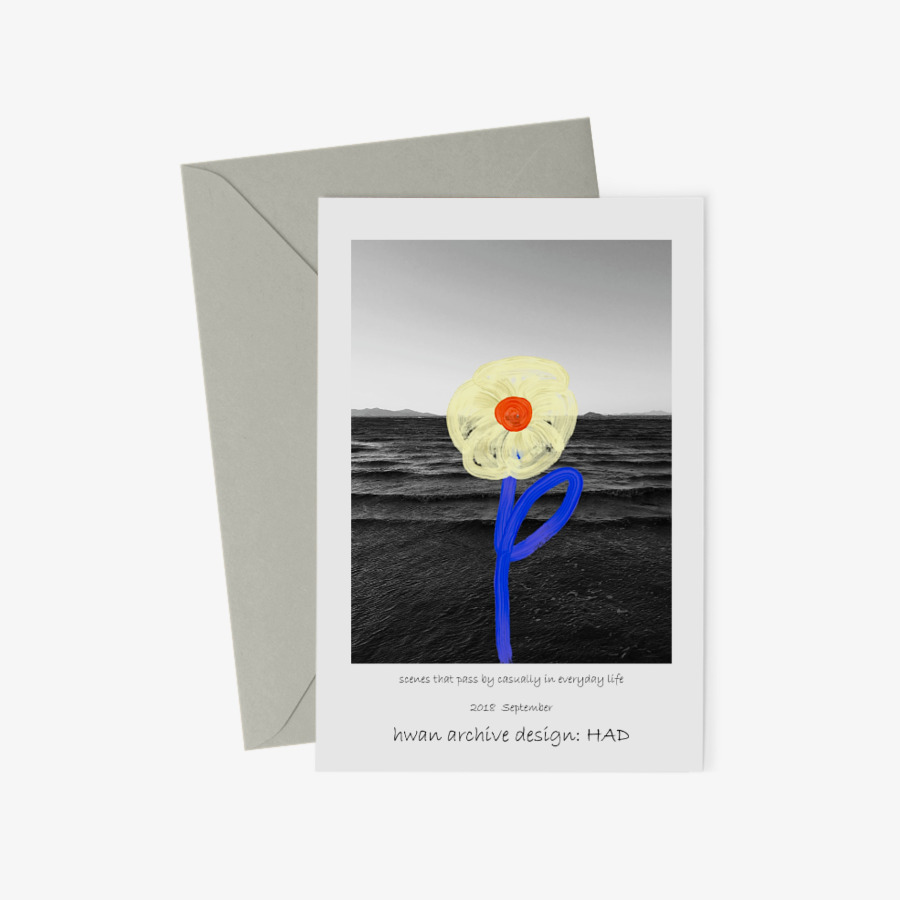 sea flower postcard, 마플샵 굿즈
