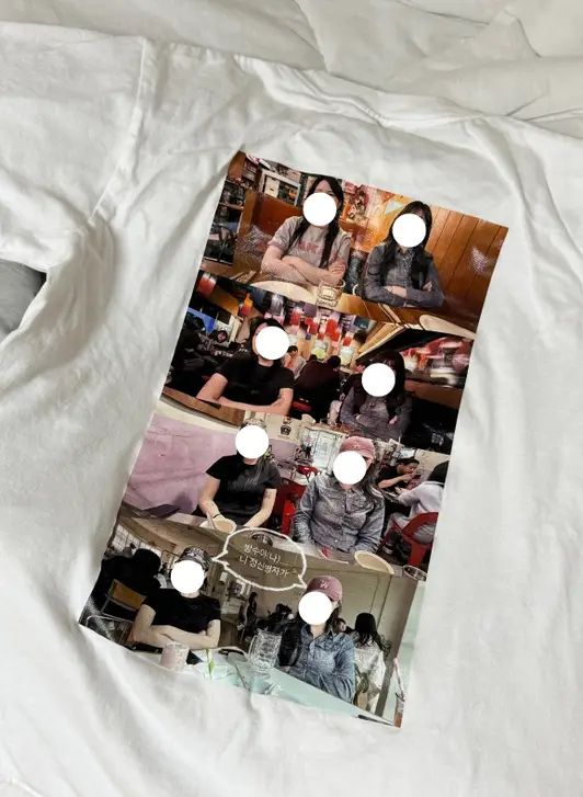 Printstar Premium Cotton Adult T-shirt Purchased S 제작 후기 This is a T-shirt I made to match my friends' friendship T-shirts! First of all, I was surprised by how good the printing quality was, and I liked that the printing didn't get damaged even after washing and drying it in the dryer. I think it would be good to match it with a sports day class T-shirt or a trip with friends. I recommend it!! 🍀 

*This is a review written after actually using the product that was provided as part of the Maple Supporters activity. 
 - 마플 리얼 후기 