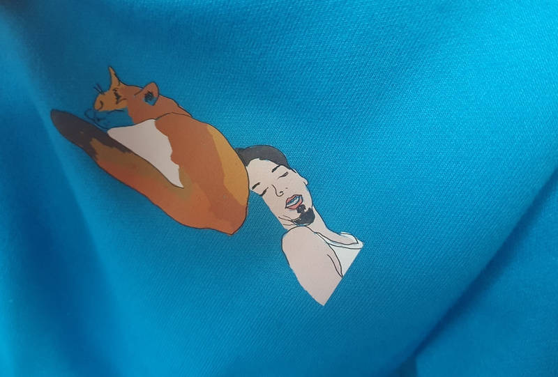 Basic Adult Full Zip Hoodie Purchased L 제작 후기 The hoodie is softer and longer than I thought. I don't know how the print will look after washing, but I'm very satisfied for now. I'm planning on making one for myself this time.- 마플 리얼 후기