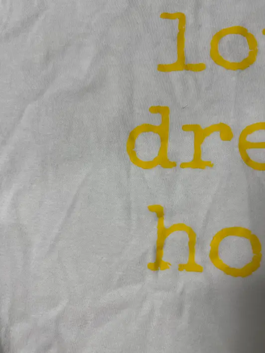 Printstar Premium Cotton Adult T-shirt Purchased S 제작 후기 Nice bright yellow print and nice cotton - 마플 리얼 후기 