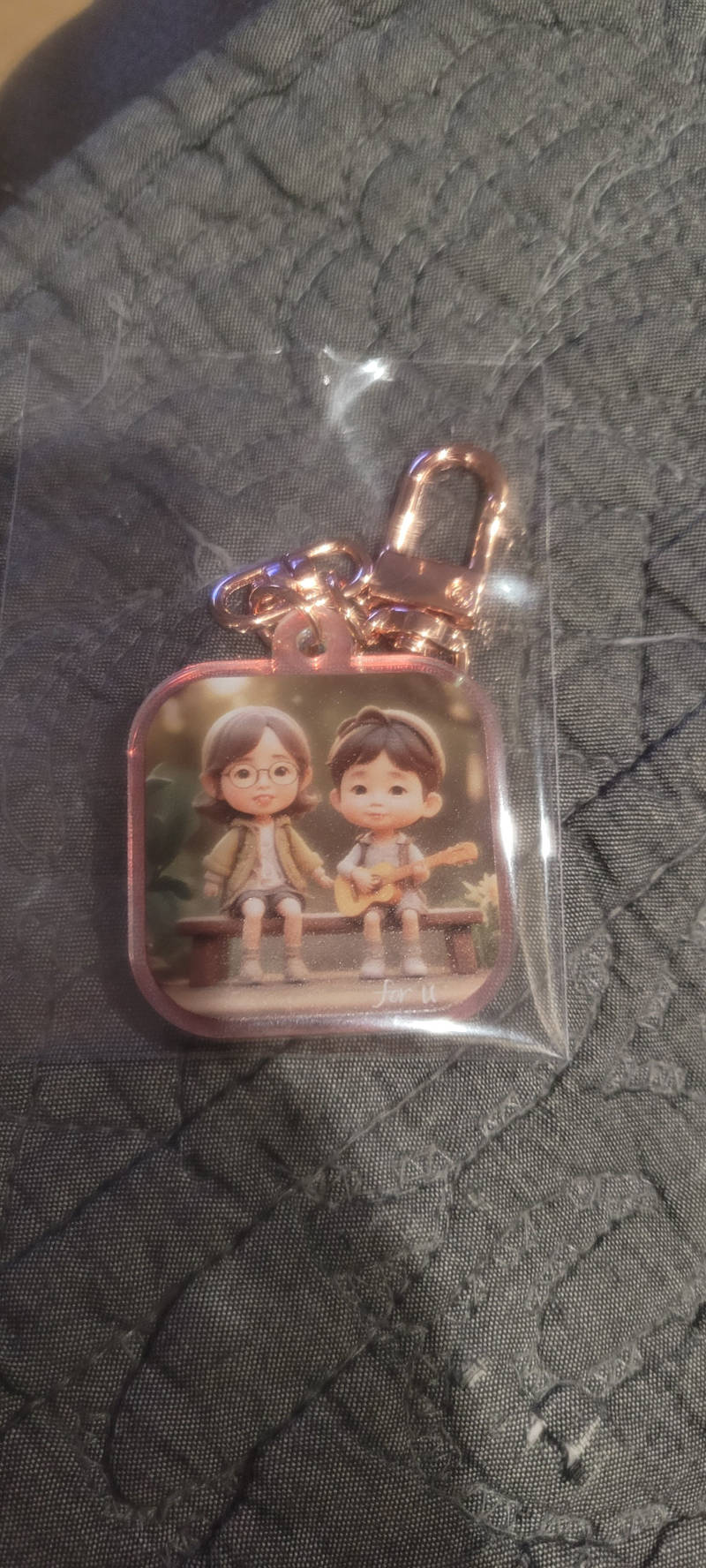 Square Acrylic Key Ring (Aurora) Purchased 15.75 x 18.11 inch 제작 후기 You made it so beautifully ^^- 마플 리얼 후기