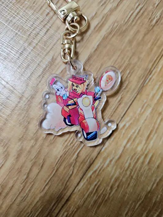 Custom Acrylic Key Ring (Clear) Purchased 18.50 x 18.50 inch 제작 후기 When ordering a key ring, I think I'll make the size a little bigger :3;; - 마플 리얼 후기 