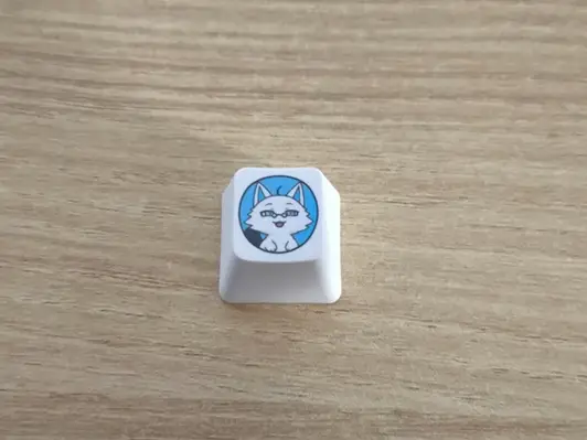 Custom Full color Key Cap (R4) Purchased 0.7 x 0.7 x 0.45 inch 제작 후기 It came out really well. It's good. - 마플 리얼 후기 