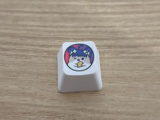 Custom Full color Key Cap (R4) Purchased 0.7 x 0.7 x 0.45 inch 제작 후기 It came out really well. It's good. - 마플 리얼 후기 