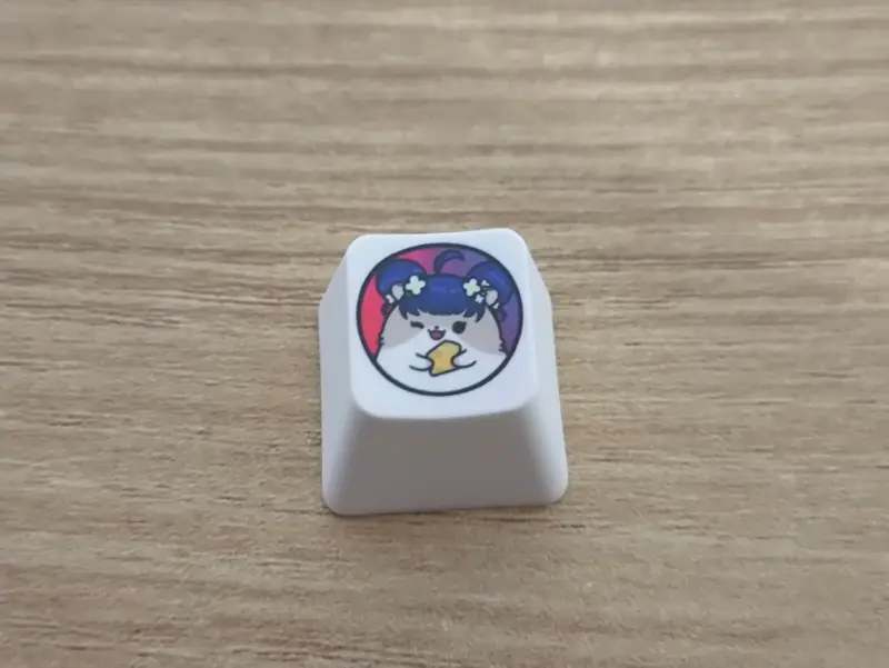 Custom Full color Key Cap (R4) Purchased 0.7 x 0.7 x 0.45 inch 제작 후기 It came out really well. It's good.- 마플 리얼 후기