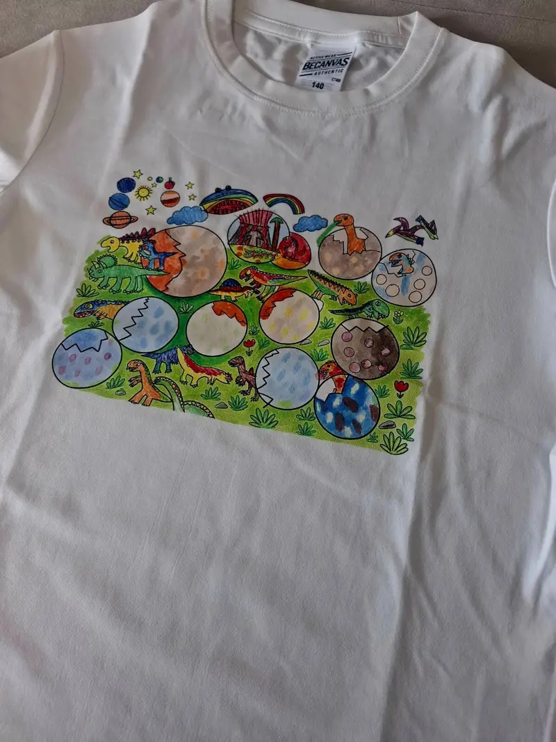 Cotton Touch Functional Oversized Kids T-shirt Purchased 140 제작 후기 The quality of the clothes is really good, and the print turned out really well.- 마플 리얼 후기