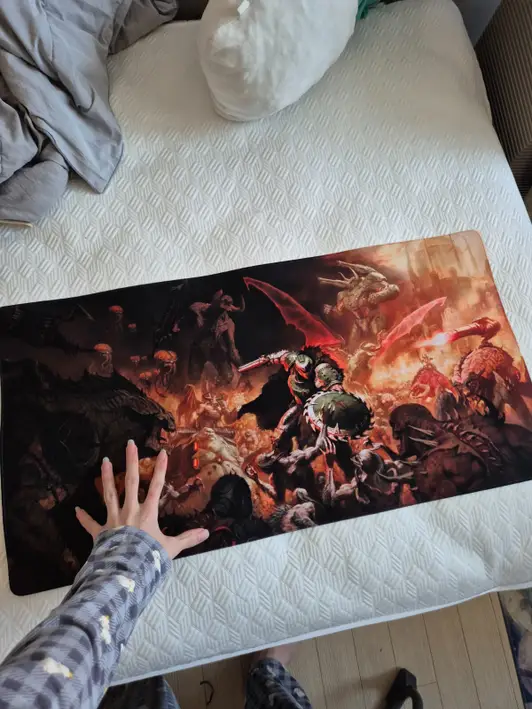 초극세사 오바록 장패드 (78x40cm) 78 x 40 cm 구매 제작 후기 생각보다 퀄리티도 좋구 크기도 짱 크네요 멋지게 잘 나왔습니다 감사합니다. - 마플 리얼 후기 