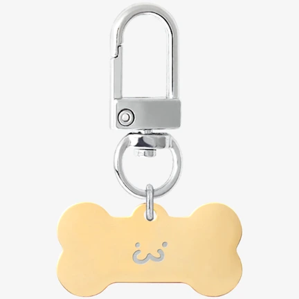 VAPPLE Pet, Surgical Steel Dog Tag Pendant Keychain