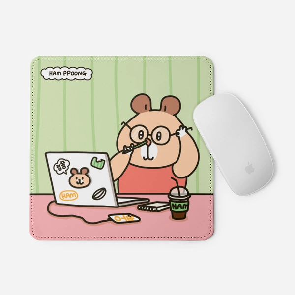 ♥햄뿡이♥ Stationery, Square Mouse Pad